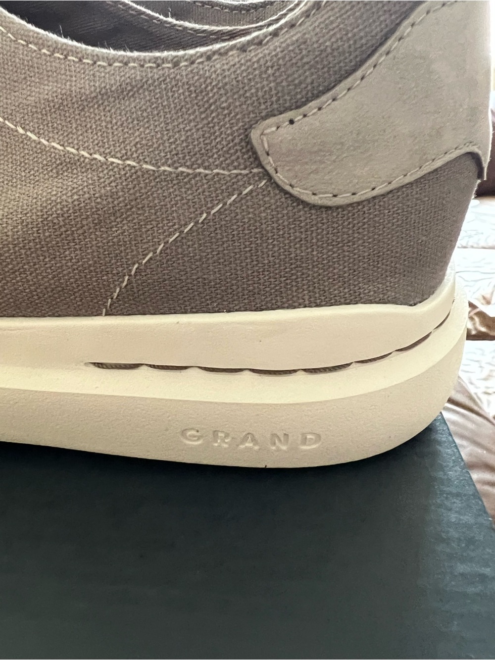 Cole Haan Gray Canvas Sneakers with White Soles - Picture 2 of 5